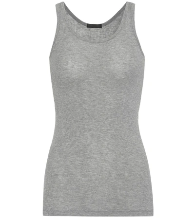 Atm Anthony Thomas Melillo Ribbed Tank Top In Heather Grey