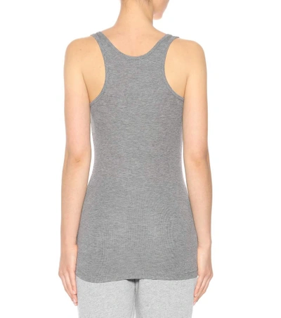 Shop Atm Anthony Thomas Melillo Ribbed Tank Top In Heather Grey