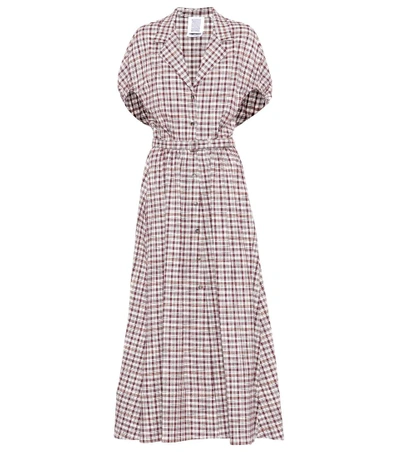 Rosie Assoulin Have The Wind On Your Back Plaid Cotton-blend Dress In Lurguedy Check