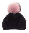 MIU MIU Fur-trimmed wool and cashmere hat