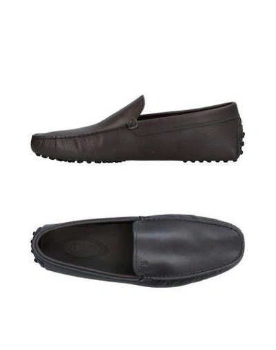 Shop Tod's Loafers In Lead