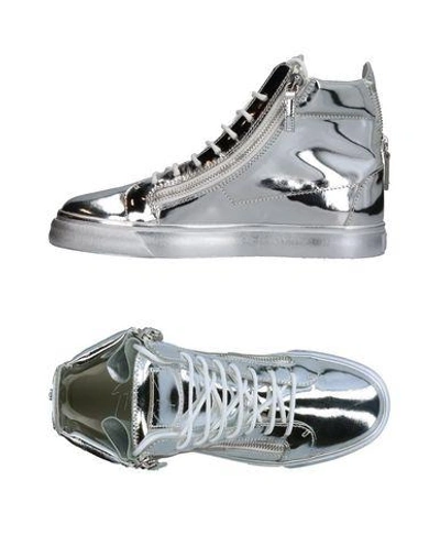 Giuseppe Zanotti Sneakers In Silver