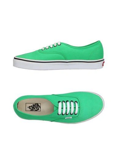 Shop Vans Sneakers In Green
