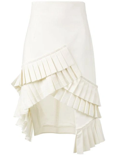 Shop Jacquemus La Jupe Seville Skirt In Neutrals