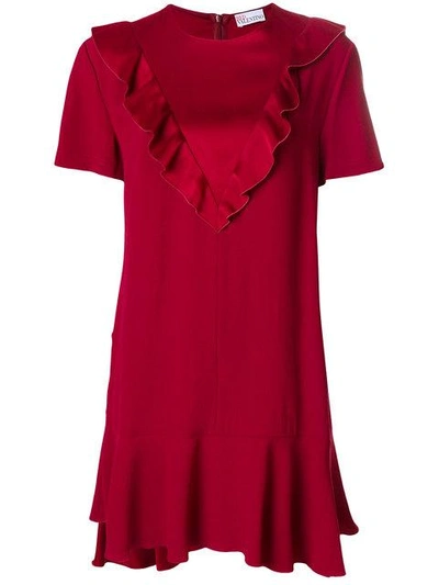 Shop Red Valentino Ruffle Detail Dress