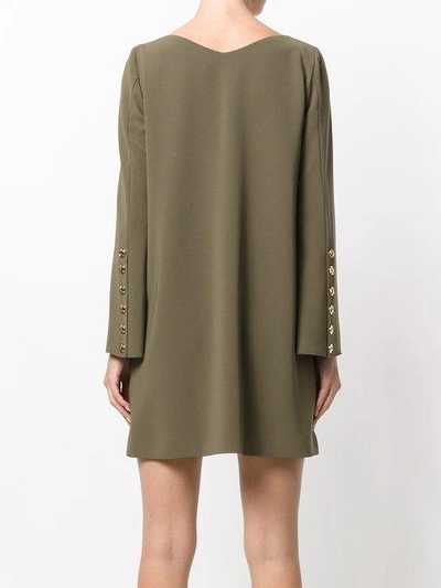 Shop Boutique Moschino Buttoned Sleeve V