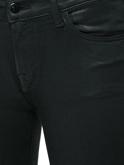 Shop J Brand Lace Trimmed Jeans In Black