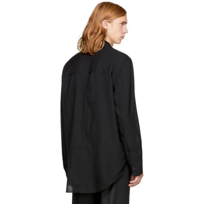 Shop Song For The Mute Black Four Pocket Shirt