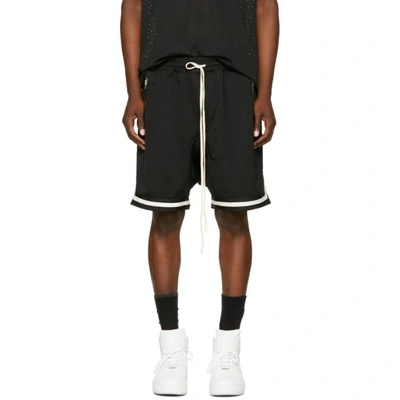 Fear Of God Dropped-crotch Mesh Shorts In Black | ModeSens