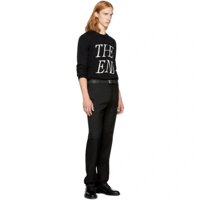 Shop Mcq By Alexander Mcqueen Black 'the End' Sweater
