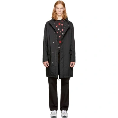 Shop Mcq By Alexander Mcqueen Mcq Alexander Mcqueen Black Nylon Recycled Parka In 1000 - Darkest Black