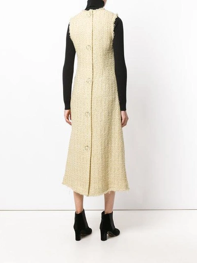 Shop Simone Rocha Tweed Dress - Yellow