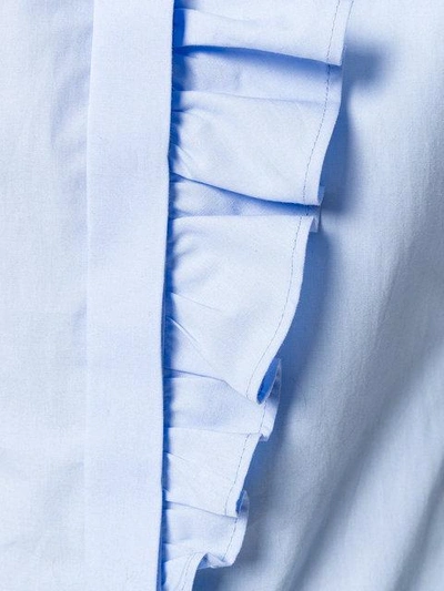 Shop Faith Connexion Ruffled Cravate Shirt - Blue