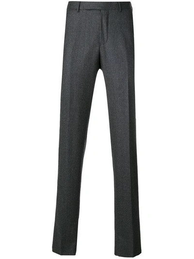 Shop Ermenegildo Zegna Tailored Trousers - Grey