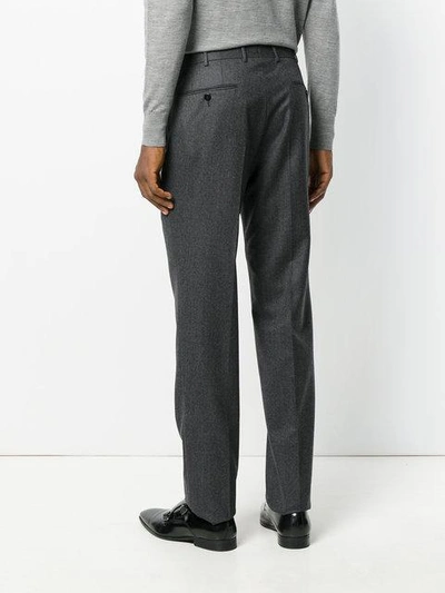 Shop Ermenegildo Zegna Tailored Trousers - Grey