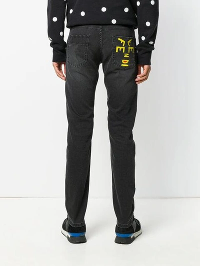 Shop Fendi Slim Fit Jeans