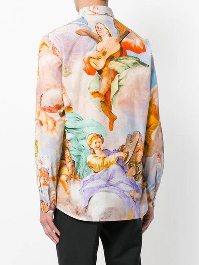 Shop Moschino Renaissance Print Shirt