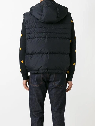 Shop Ami Alexandre Mattiussi Sleeveless Down Jacket In Black