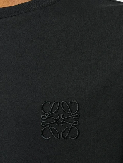Shop Loewe Plain T-shirt - Black