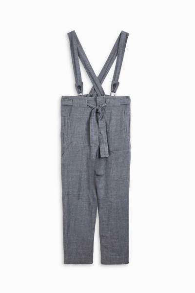 Shop Isabel Marant Étoile Adrien Chambray Dungarees