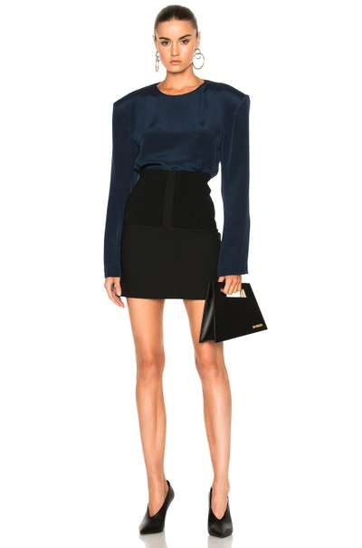 Shop Tibi Camille Skirt In Black