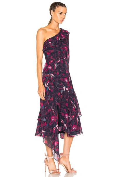 Shop Tanya Taylor Isua Dress In Floral,red