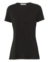 ADAM LIPPES Pima Cotton Black T-Shirt,EBJB15WBLK