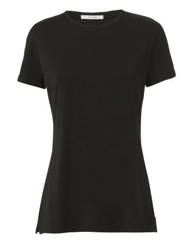 Shop Adam Lippes Pima Cotton Black T-shirt