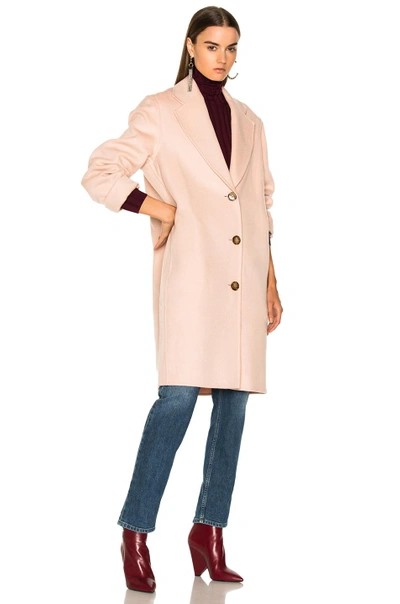 Shop Acne Studios Landi Double Coat In Pink