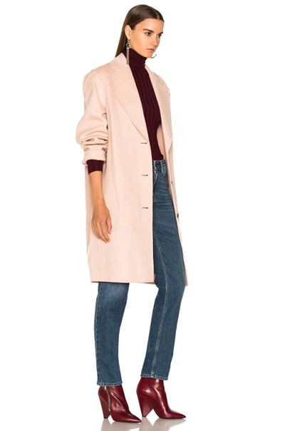 Shop Acne Studios Landi Double Coat In Pink