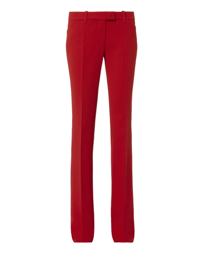 Barbara Bui Mid-rise Red Flare Trousers