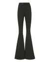 FAITH CONNEXION High-Waist Flare Black Trousers,W1510T00039