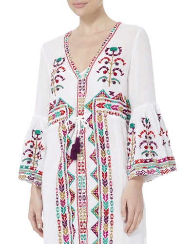 Shop Figue Minette Embroidered Dress