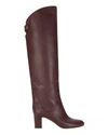 Jimmy Choo Minerva 65 Leather Over-the-knee Boots In Vino