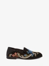 ALEXANDER MCQUEEN EMBROIDERED SLIPPER,485839WHIFP1049