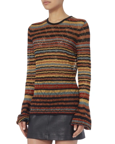 Shop Ronny Kobo Marcia Striped Sweater
