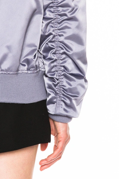 Shop Acne Studios Leia Bomber Jacket In Lilac