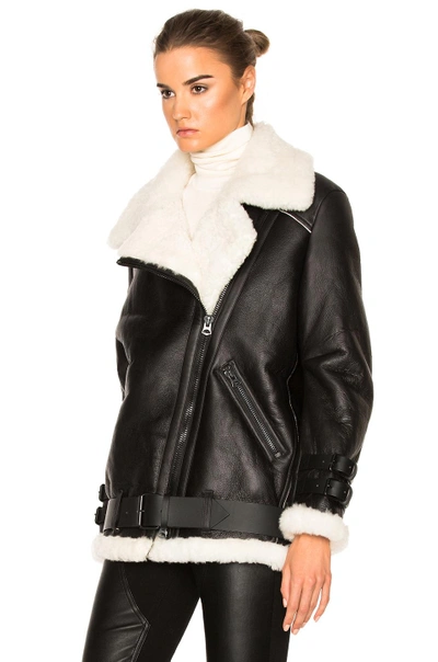 Shop Acne Studios Velocite Jacket In Black & Off White