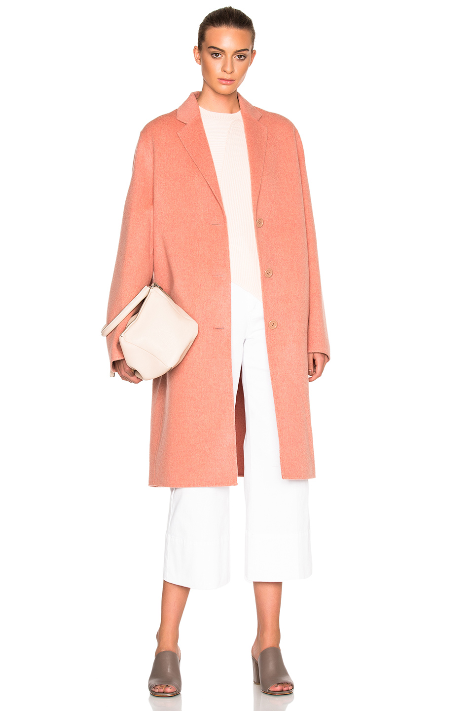 acne studios pink coat
