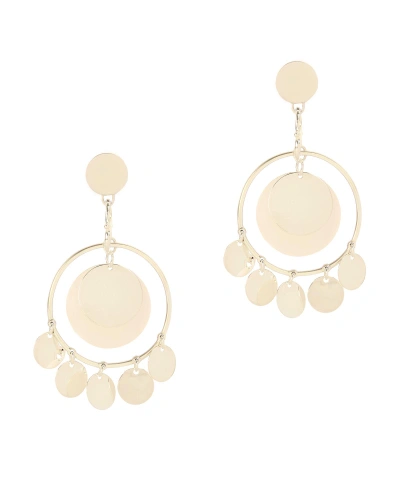 Shop Eddie Borgo Coin Disc Statement Earrings Gold