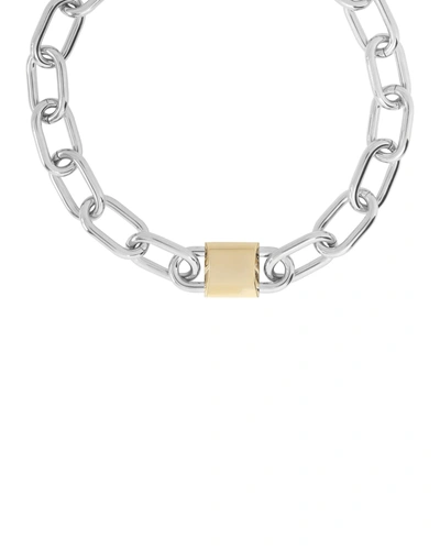 Shop Alexander Wang Double Lock Link Chain Necklace