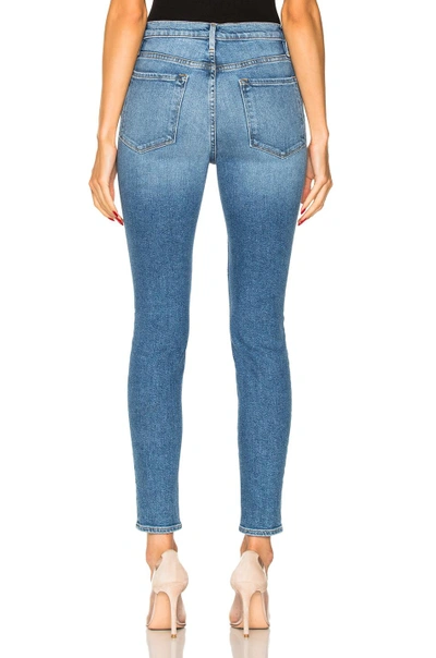 Shop Frame Denim Ali High Rise Skinny In Blue