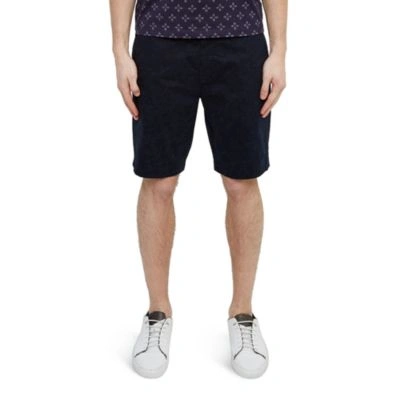 Ted Baker Floral Printed Shorts In Navy