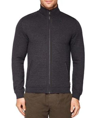 Ted Baker Ken Panelled Sweatshirt In Charcoal