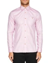 Ted Baker Portmyo End On End Regular Fit Button-down Shirt In Pink