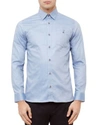 Ted Baker Portmyo End On End Regular Fit Button-down Shirt In Dark Blue