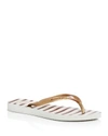 Havaianas 'slim' Flip Flop In White/gold