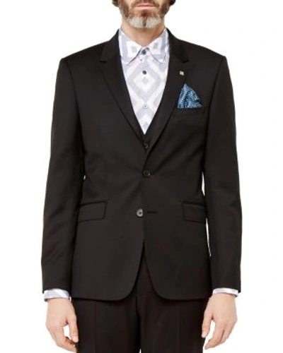 Ted Baker Metraj Debonair Wool Regular Fit Suit Jacket In Black