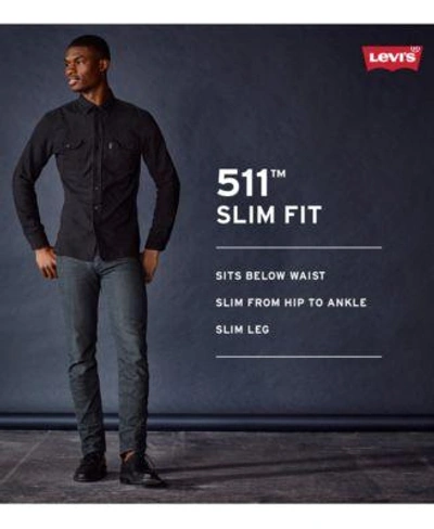 Shop Levi's 511 Slim Fit Performance Stretch Jeans In Timberline Twill