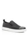 MCQ BY ALEXANDER MCQUEEN MCQ ALEXANDER MCQUEEN MEN'S CHRIS STUDDED LEATHER SLIP-ON SNEAKERS,375531R1128